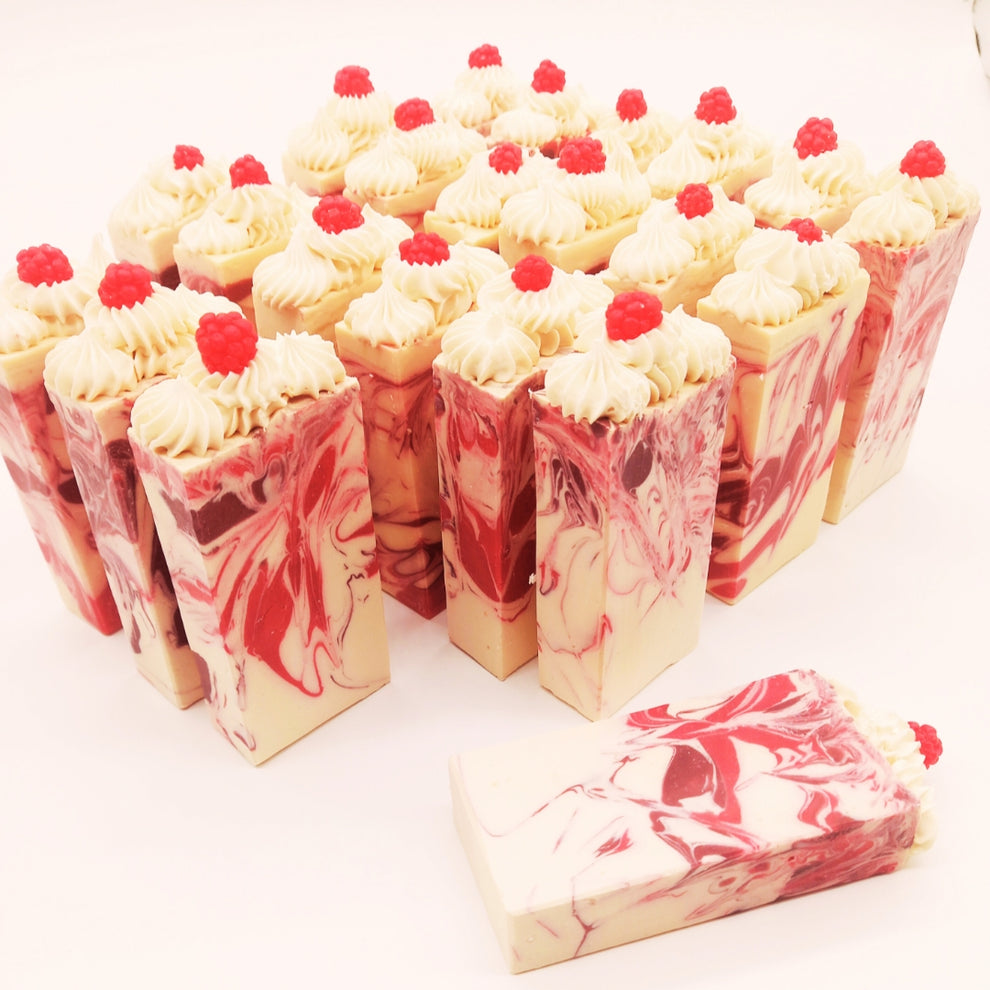 Raspberry Ripple Icecream Bar – PamperSweet Soap Cakes